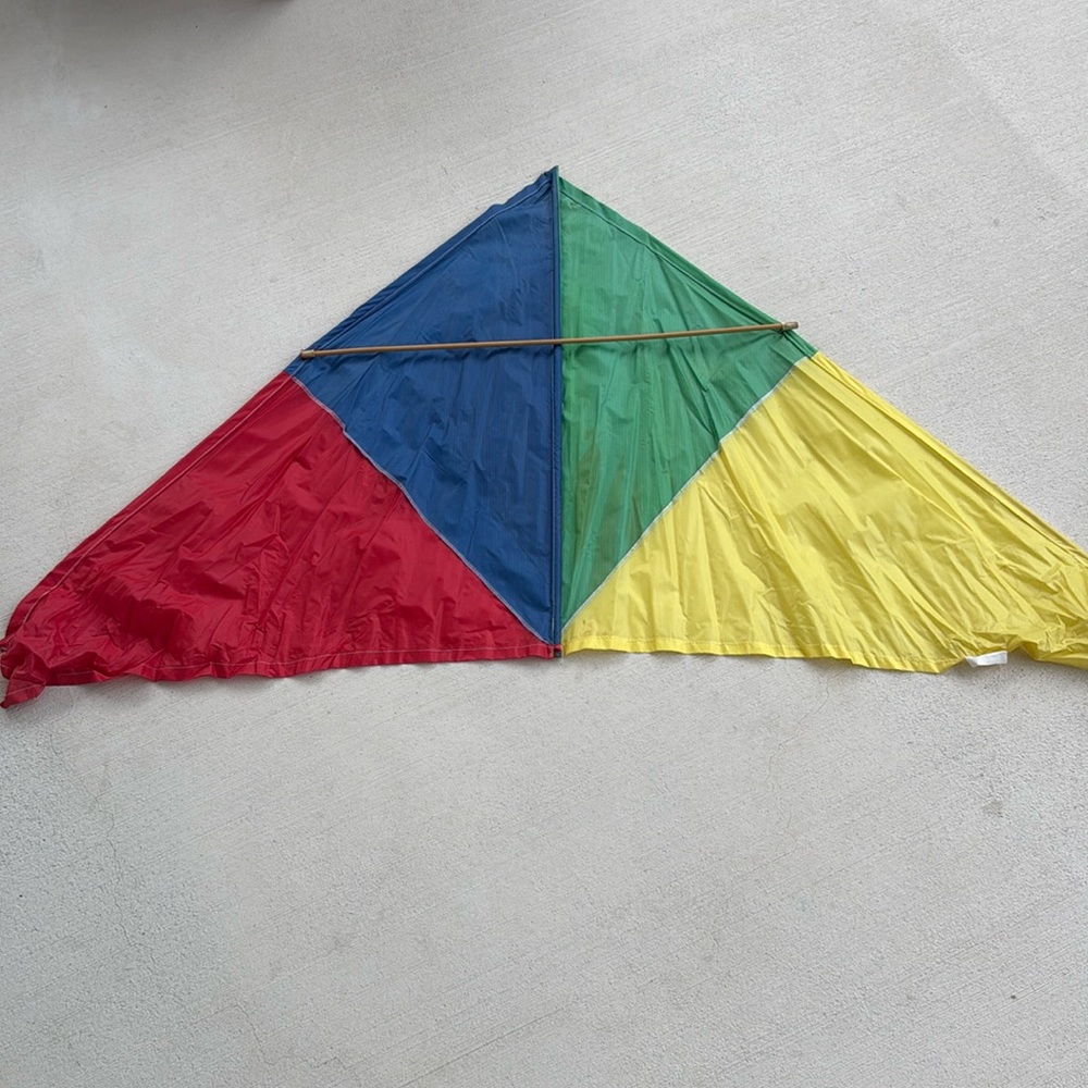 Vintage Delta Kite Go Fly a Kite Signed by kite maker